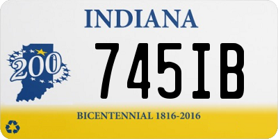 IN license plate 745IB