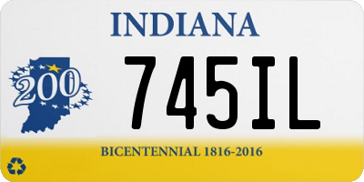 IN license plate 745IL