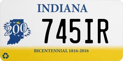 IN license plate 745IR