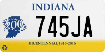 IN license plate 745JA