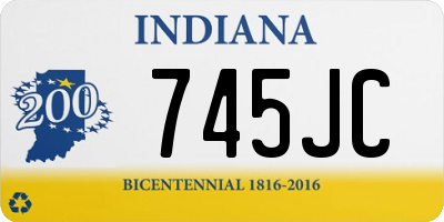 IN license plate 745JC