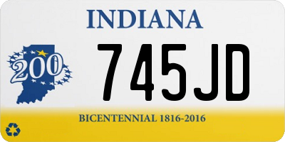 IN license plate 745JD