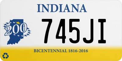 IN license plate 745JI