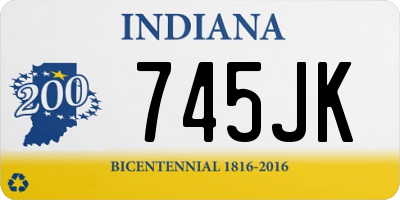 IN license plate 745JK