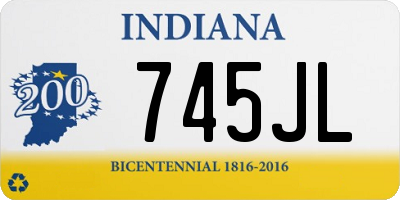 IN license plate 745JL