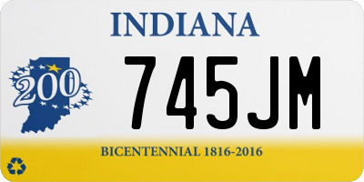 IN license plate 745JM