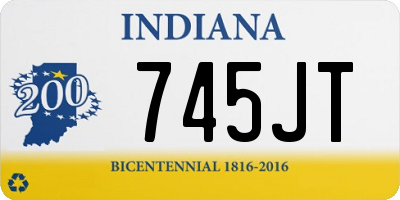 IN license plate 745JT