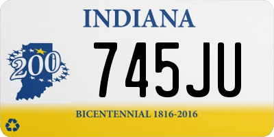 IN license plate 745JU