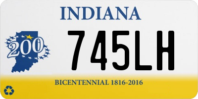 IN license plate 745LH