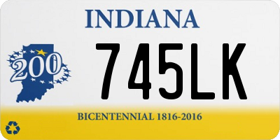 IN license plate 745LK