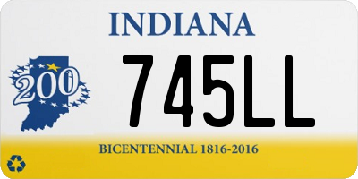 IN license plate 745LL