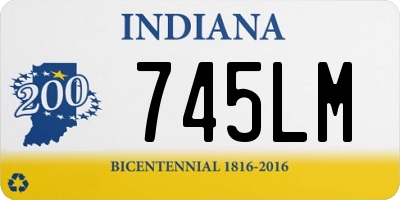 IN license plate 745LM