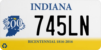 IN license plate 745LN