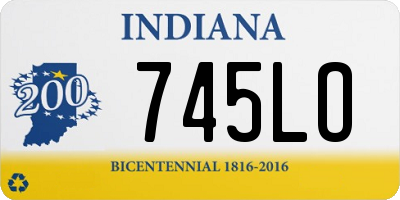 IN license plate 745LO