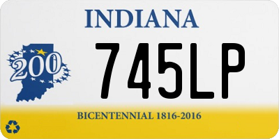 IN license plate 745LP