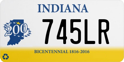 IN license plate 745LR
