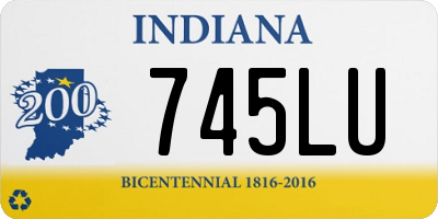 IN license plate 745LU