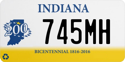 IN license plate 745MH