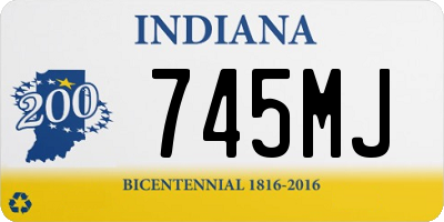 IN license plate 745MJ