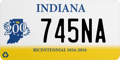 IN license plate 745NA
