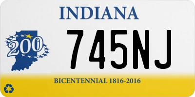 IN license plate 745NJ