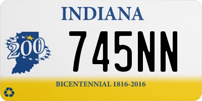 IN license plate 745NN