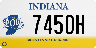 IN license plate 745OH