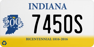 IN license plate 745OS