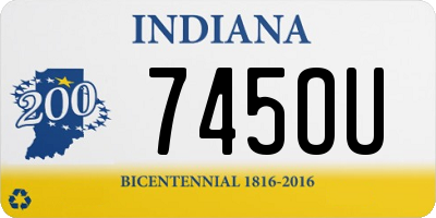IN license plate 745OU