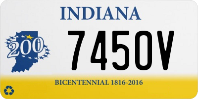 IN license plate 745OV