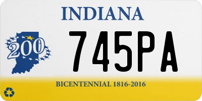 IN license plate 745PA