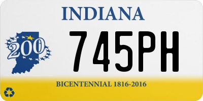 IN license plate 745PH