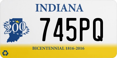 IN license plate 745PQ