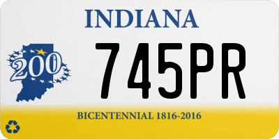 IN license plate 745PR