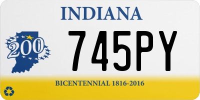 IN license plate 745PY