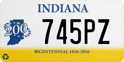 IN license plate 745PZ