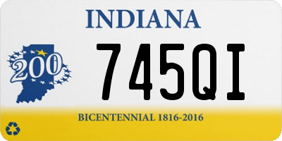 IN license plate 745QI