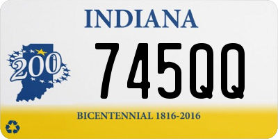 IN license plate 745QQ