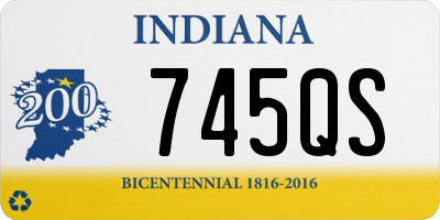 IN license plate 745QS