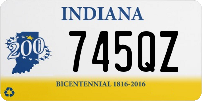 IN license plate 745QZ