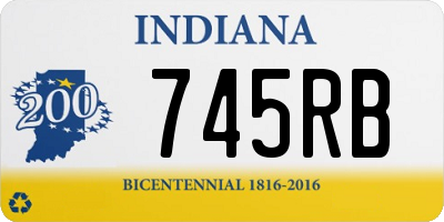 IN license plate 745RB
