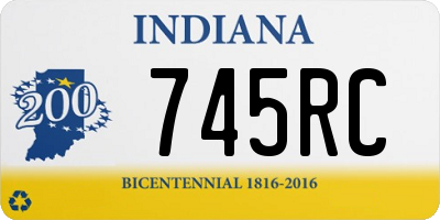 IN license plate 745RC