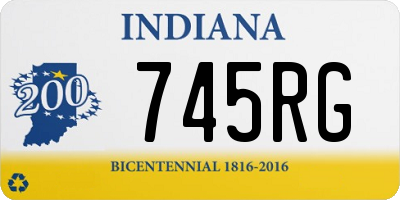 IN license plate 745RG