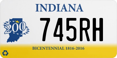 IN license plate 745RH