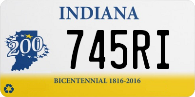 IN license plate 745RI