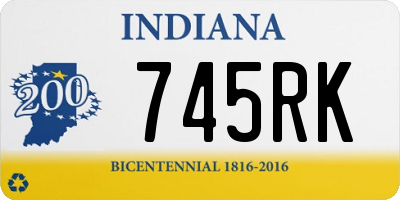 IN license plate 745RK