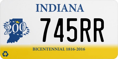 IN license plate 745RR