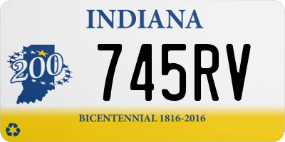 IN license plate 745RV