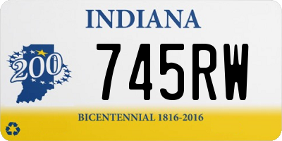 IN license plate 745RW