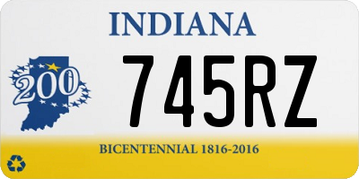 IN license plate 745RZ